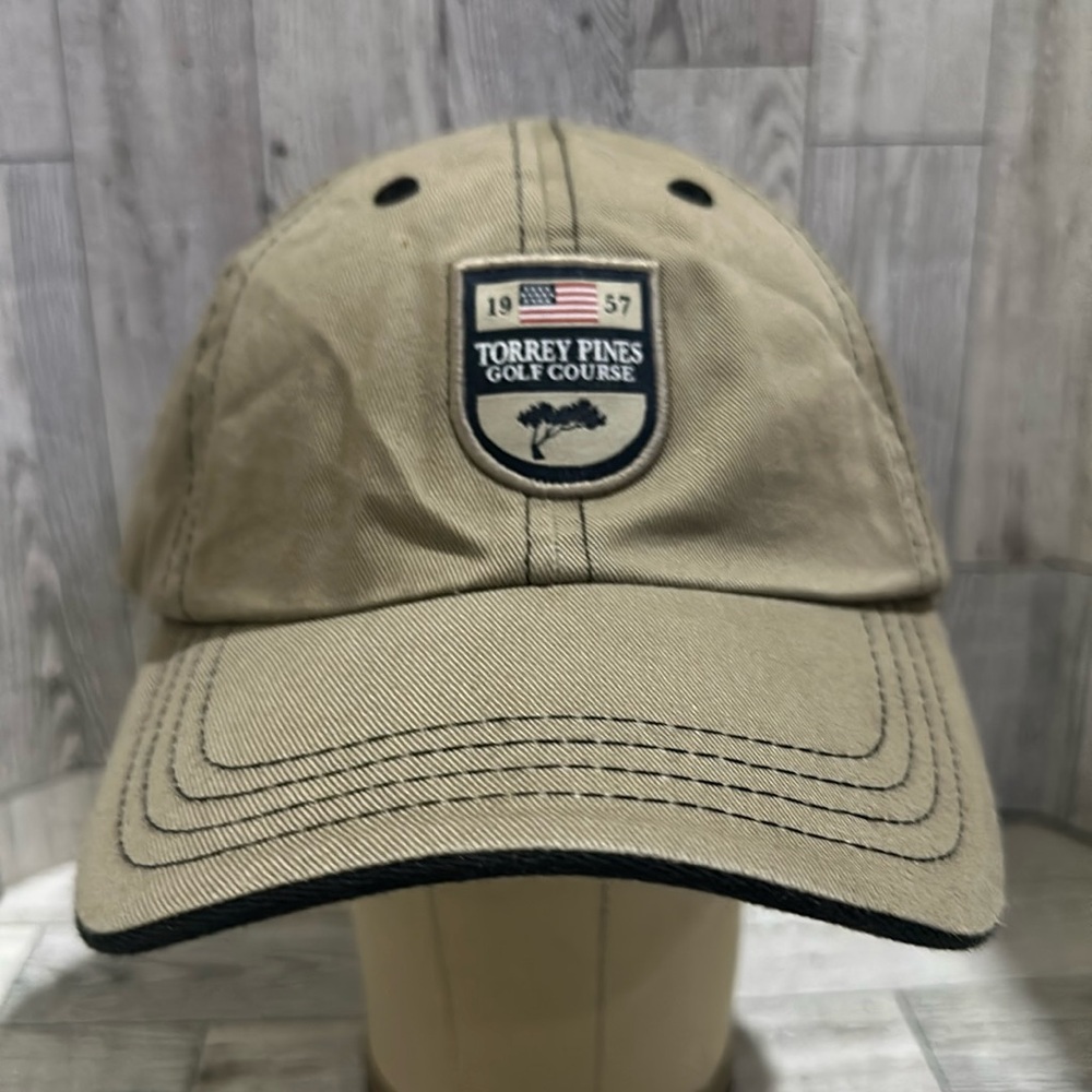 Torrey Pines Golf Course brown baseball cap hat